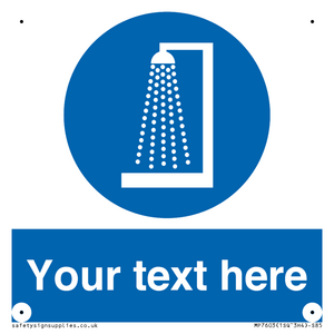 Custom mandatory shower before entering